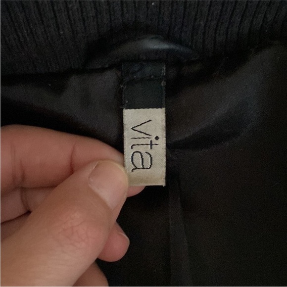 Vita 100% Leather Jacket - Black (Size Small) - Picture 6 of 8